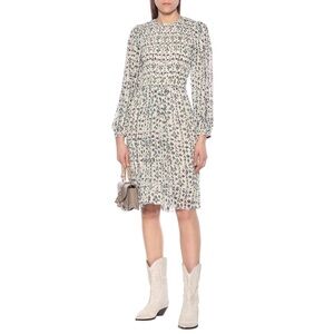 ISABEL MARANT Etoile Long Sleeve Eulie Printed Midi Dress, EU38
